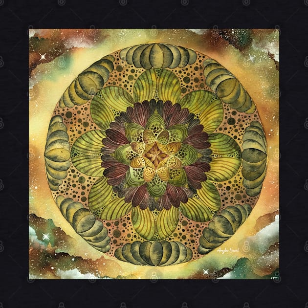 Earthy Mandala Heart by amyliafaizalart